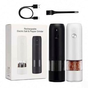 Easy Customization Four Colors Adjustable Electric Automatatic USB Rechargeable Salt and <b>Pepper</b> <b>Grinder</b> - Product Image 1