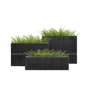 Nordic <b>Square</b> Simple Eco-Friendly Flower <b>Pots</b> Planter Indoor Outdoor Floor Use Glass Fiber Reinforced Plastic Hand Home Garden - Product Image 1