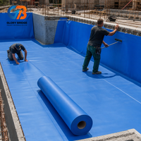 PVC Wasserdichte Membran Anti-Versickerungs-Hochqualitätsfolie für Kellerwand-Fundament Unterirdische Abdichtung