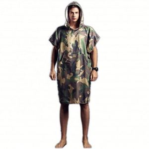 Wholesale Hooded <b>Poncho</b> Towel Recycled Surf Custom Hoodie Quick Dry Microfiber <b>Ponchos</b> With Pocket for Adults - Product Image 1