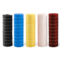 Disque de polissage humide 3 pouces, 50 pièces, éponge de polissage et de cirage, roue en laine, tampon de polissage 80 mm pour adaptateur de perceuse de polisseuse de voiture