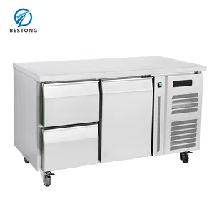 Expositor de ensalada de mesa refrigerador bar con cajones Precio de refrigeración en Pakistán aparato de refrigeración