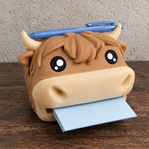 Lindo Soporte de Plástico con Forma de Vaca, Dispensador de Notas, Organizador de Escritorio, Decoración de Oficina - Product Image 6
