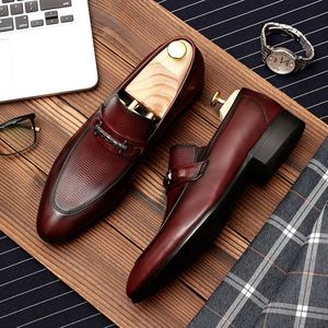 Chaussures décontractées pour hommes, mocassins à bout pointu respirants, pour les occasions spéciales, mariage, chaussures en cuir élégantes - Product Image 2