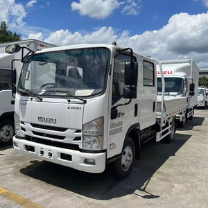 Qingling Isuzu KV100 vrachtwagen 4x2 diesel 3,5 ton LHD bakwagen/vlakke laadbak mini lichte vrachtwagen kleine vrachtwagen 4-8 ton bezorging transport - Product Image 1