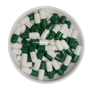 Klant Op Maat Gemaakte Capsule Verpakking <span class=keywords><strong>Hpmc</strong></span> Plantaardige Lege Medicijncapsules Halal Iso22000 Groen Wit Maat <span class=keywords><strong>00</strong></span> 0 1 Voor Leeuwenmanen - Product Image 1