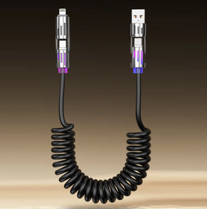 Nhà máy mới trực tiếp 4 trong 1 cuộn cáp sét, 65W sạc USB có thể thu vào - Product Image 2