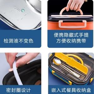 Lonchera Bento Moderna Multifuncional de Silicona de Grado Alimenticio Ecológica CUTEN, de un Solo Nivel y 4 Compartimentos, para Conservar la Frescura de los Alimentos - Product Image 4