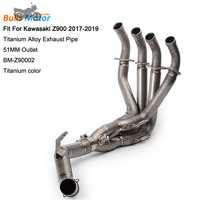 Système d'échappement de moto pour Kawasaki Z900 Tuyau d'échappement avant 2017 2018 2019 Échappements de tuyau avant Moto Bike