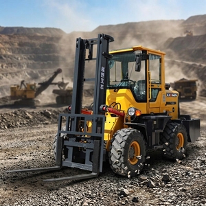 Liondi - Nueva Carretilla Elevadora Telescópica con Motor Diésel 4X4, Apiladora para Terrenos Accidentados, Capacidad de Carga de 2500-6000 <span class=keywords><strong>kg</strong></span>, Transpaleta Motorizada para - Product Image 3