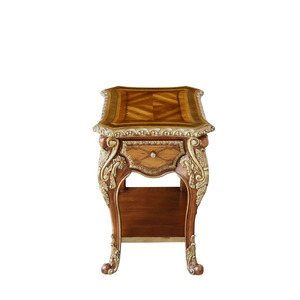 <span class=keywords><strong>Table</strong></span> d'appoint de salon de luxe de style royal européen, en bois massif, sculptée à la main, avec dentelle, carrée, classique, <span class=keywords><strong>table</strong></span> d'angle - Product Image 4