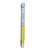 Règle pliante en bois de haute précision blanche et jaune