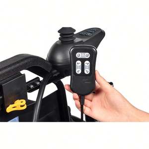 200 Kg חשמלי כיסא גלגלים קל משקל אוטומטי עוצמה גלגל כיסא 24 וולט למבוגרים כיסאות מגבלת משקל 450 - Product Image 4