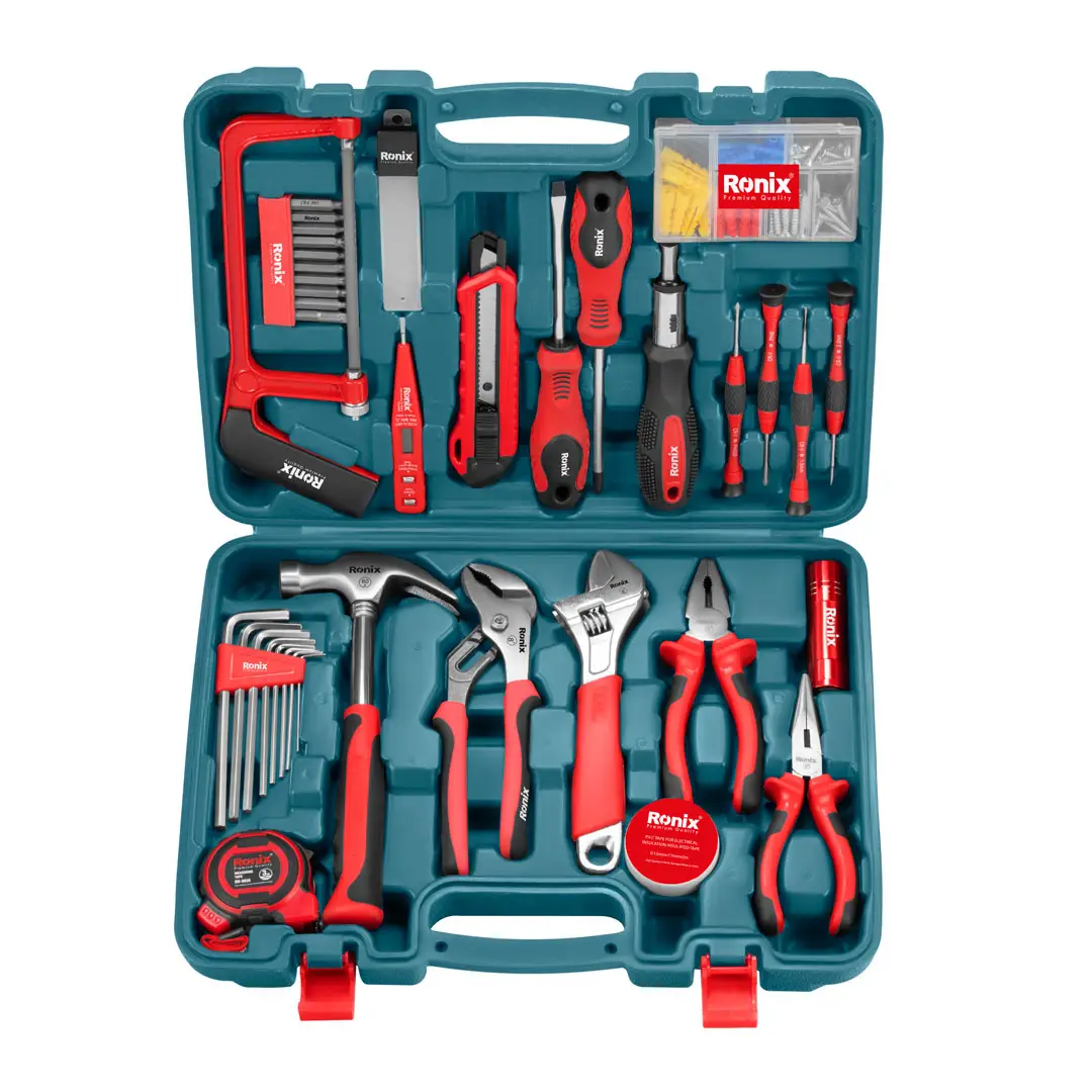 Ronix, новейший RS-0004 набор ручных инструментов, 22 шт., набор инструментов для домашнего ремонта