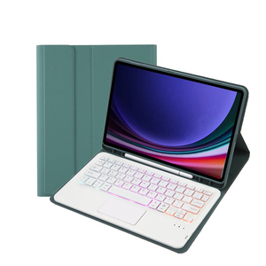 <span class=keywords><strong>Teclado</strong></span> con funda protectora para Samsung <span class=keywords><strong>Tab</strong></span> S7 11 "T870/T875/<span class=keywords><strong>S8</strong></span> 11" X700/X706, funda con <span class=keywords><strong>teclado</strong></span> inalámbrico retroiluminado Trackpad - Product Image 4