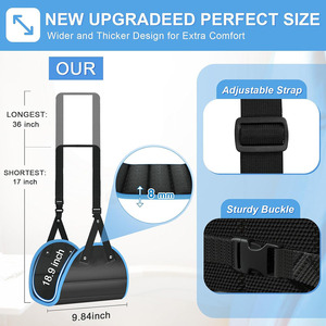 Võng máy bay du lịch phụ kiện di động rộng hơn dài chiều dài chuyến bay có thể điều chỉnh dưới bàn chỗ để chân làm việc thư giãn chân phần còn lại di động - Product Image 3