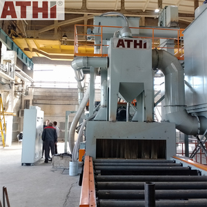 Machine de sablage industrielle automatique à rouleaux extra-larges Q6940 8x350kg/min VFD pour décapage de tôles d'acier de chantier naval <span class=keywords><strong>et</strong></span> de ponts - Product Image 2