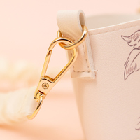Funda Protectora para Vaso de Lona Portátil con Estampado de Dibujos Animados, Elegante y Ideal para Viajes, Diseño de Nube para Chicas
