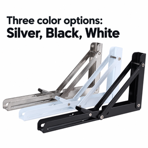 <b>Heavy</b>-<b>Duty</b> <b>Metal</b> Folding <b>Brackets</b> Durable and Non-Rust Steel for Table and Wall Mounted Shelves - Product Image 5