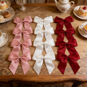 Ruban en satin <span class=keywords><strong>rose</strong></span> clair de 3 pouces, auto-adhésif, nœud papillon, écologique, durable, pour la Saint-Valentin, mariage, flacon de <span class=keywords><strong>parfum</strong></span> en verre - Product Image 2