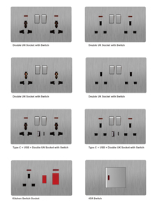 Alta qualità 1 banda porta elettrica campana di lusso casa 10A PC UK Standard 4-Way Touch Panel 220V CE approvato sicuro in plastica Non tessuta - Product Image 4