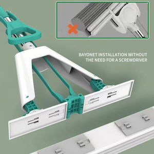 Accessoires d'outils de nettoyage ménager magiques à double rouleau vadrouille de nettoyage facile à presser éponge PVA vadrouille vente en gros bon marché - Product Image 4