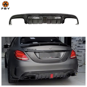 Ốp khuếch tán cản sau bằng sợi <span class=keywords><strong>carbon</strong></span> kiểu BS chất lượng cao dành cho Mercedes <span class=keywords><strong>Benz</strong></span> W205 C-Class C63 - Product Image 1