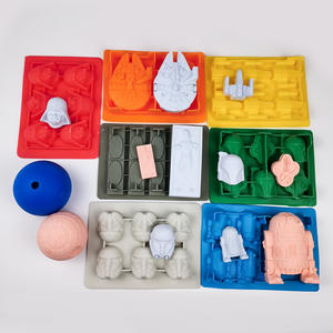 Moule en silicone en forme de robots briques, pour la décoration de gâteaux d'<span class=keywords><strong>anniversaire</strong></span>, bonbons, chocolat, savon et pâtisserie, pour les fans de Star Wars - Product Image 4