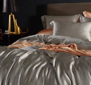 シルクサテン寝具ピュアラグジュアリーアドバンストマルベリーシルク羽毛布団カバーセット、シルクベッドシーツ - Product Image 4