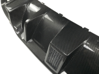Pour BMW F90 M5 Competition CS 2017-2023, diffuseur de pare-chocs arrière inférieur en carbone sec avec feu stop LED 51192446628