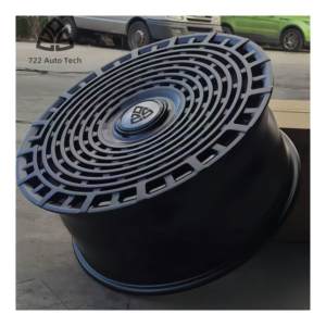 Rueda de Aleación de Aluminio Forjado 722Auto para <span class=keywords><strong>Mercedes</strong></span>, Negra, Malla 5x114.3/120, 4 Piezas Nuevas, 18-24 Pulgadas, para Autos de Pasajeros, 40mm 25mm - Product Image 3