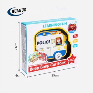 Giocattoli Educativi per Bambini in Età Prescolare, Libro Musicale Elettronico con <span class=keywords><strong>Auto</strong></span> della Polizia, Libro Didattico per Bambini con Suoni di Autobus e <span class=keywords><strong>Auto</strong></span> - Product Image 6