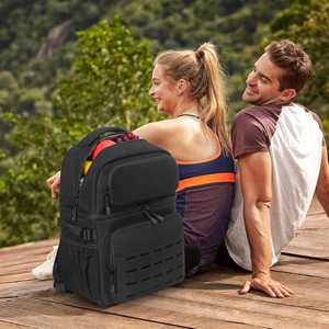 Insulated Double Deck Cooler Backpack for Men Women 36 Cans Large Leakproof Cooler Bag - Product Image 6