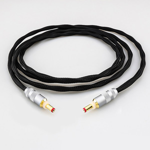 Cable de alimentación CC plateado, conector de aviación GX16-2 pines a 5.5x2.1 / 5.5x2.5, cable de alimentación mejorado - Product Image 1