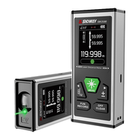 Télémètre laser double SNDWAY SW-DG100 200M, laser vert, outil de mesure industriel pour la mesure de distance