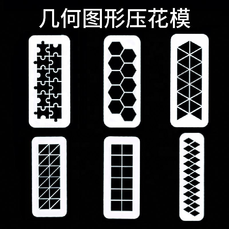 3 pz/set stampi per dolci in plastica al cioccolato fondente Cookie Cutter Puzzle forma geometrica Cake Decorating strumenti di cottura stampi goffratore