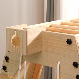 Triangle d'escalade en bois Montessori pour enfants tipi Playhouse Jungle Gym ensemble de jeu pour enfants aire de jeux intérieure en bois - Product Image 4