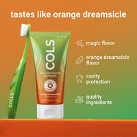 COLLS Dentifrice Anti-Caries Blanchissant au Fluor Saveur Orange Naturelle Protection des Dents Sensibles Usage Domestique Fabricant Direct