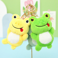 Niedlicher Frosch-Plüsch-Anhänger Schulranzen-Dekorationen Baumwolle Cartoon Großhandel Tier-Rucksack-Accessoires