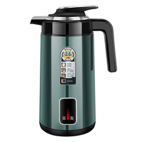 Hervidor de Agua Eléctrico de Acero Inoxidable, 1.35L, 1200W, Uso Doméstico, Función de Mantener Caliente, Apagado Automático, Protección contra Ebullición en Seco, Colorido