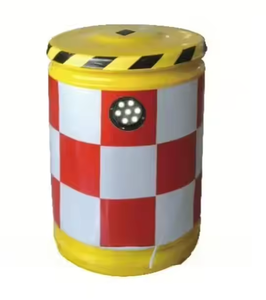 ถังกั้นถนนพลาสติกแบบโซลาร์พร้อมไฟ - Product Image 3