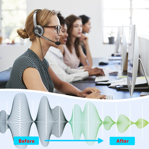 Usb Tai nghe có dây enc tiếng ồn hủy bỏ điện thoại tai nghe trung tâm cuộc gọi Tai nghe với Mic cho <span class=keywords><strong>Android</strong></span> Windows Zoom Skype - Product Image 5