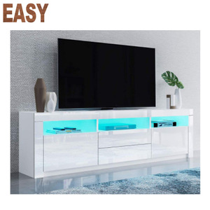 New Design Modern Simple UV High Gloss <strong>TV</strong> Stand LED Light <strong>TV</strong> <strong>Wall</strong> <strong>Cabinet</strong> Wood <strong>TV</strong> <strong>Cabinet</strong> - Product Image 3