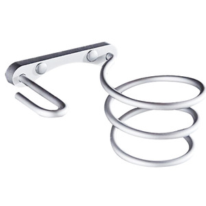 Wall Mounted Hair Dryer Holder Stainless Steel Round Bathroom <b>Storage</b> <b>Rack</b> For Salon Barbershop - Product Image 5