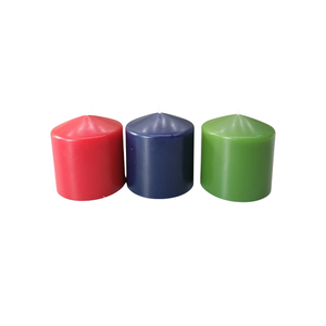 Velas de Pilar superior de cono personalizadas de la mejor calidad en varios tamaños de colores para la fragancia del hogar Fábrica de Vietnam para Navidad - Product Image 5