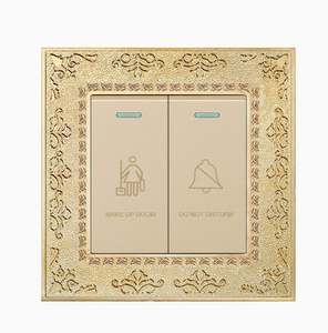 Minimalist 2-Gang <b>Touch</b> Wall <b>Switch</b> PC Material IP20 10A 230V Black White Gray Beige Customizable Style - Product Image 3