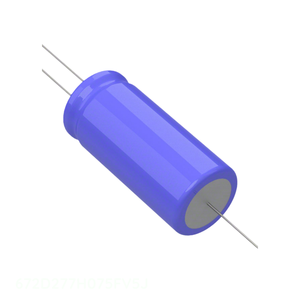 Condensador de Aluminio de Canal de Fabricante 270uF, Tipo Through Hole 672D277H075FV5J, 270UF 75V, Radial TH - Product Image 1