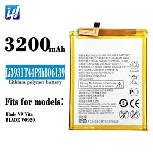 Batería para Teléfono Móvil Li3931T44P8h806139 <span class=keywords><strong>BLADE</strong></span> V0920 <span class=keywords><strong>V10</strong></span> para ZTE <span class=keywords><strong>Blade</strong></span> V9 <span class=keywords><strong>VITA</strong></span> - Product Image 5