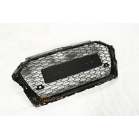 Rejilla Delantera de ABS Estilo RS3 en Negro y Plata con Diseño de Panal de Abeja para Audi A3/S3 8V Sportback 2016-2019, Nueva en Oferta