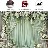 Mur de fleurs vert 10x8 pieds pour mariage, rideau floral de roses blanches, décoration pour douche nuptiale, fête d'anniversaire, studio photo